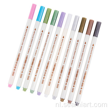 Markering van metalen keramiek metallic borstel marker pen